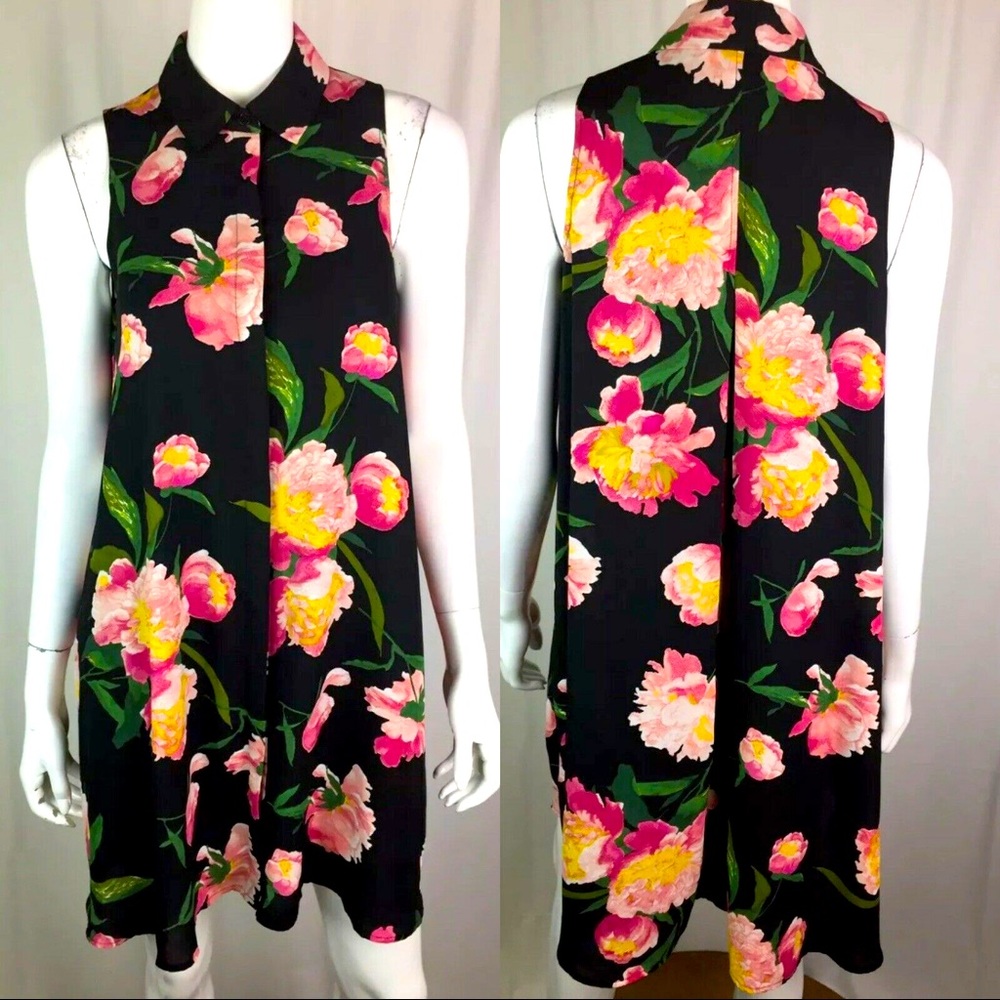 Adrianna Papell Floral Sleeveless Dress Size 10